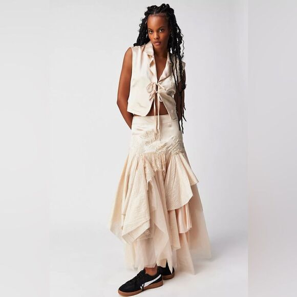 Free People Nigel Preston Romantic Skirt Set/ size M - Picture 1 of 11